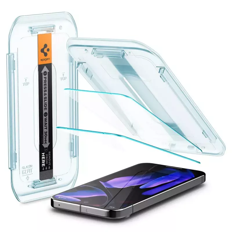 Spigen Glass Screen Protector EZ Fit GLAS.tR õhuke Google Pixel 9 / 9 Pro jaoks