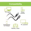 Võrgukaabel TECHLY USB-C - Gigabit Ethernet RJ45, Cat6, 3 m, USB 3.2 Gen 1, F/UTP, must
