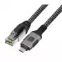 Võrgukaabel TECHLY USB-C - Gigabit Ethernet RJ45, Cat6, 3 m, USB 3.2 Gen 1, F/UTP, must
