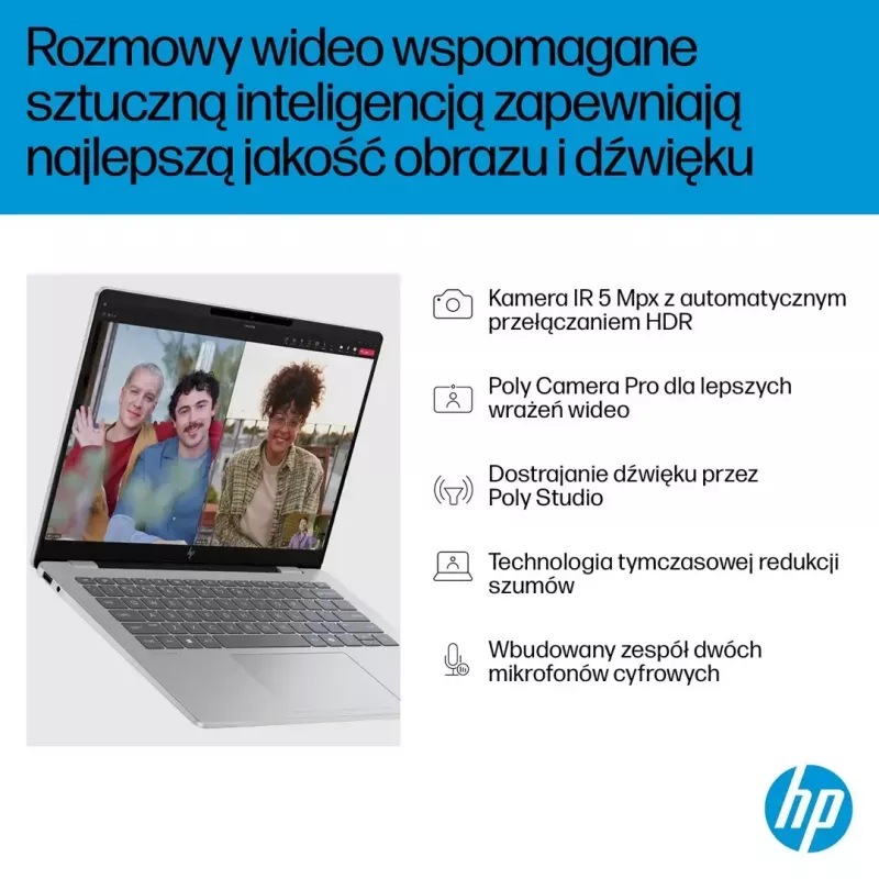 Sülearvuti HP OmniBook 7 AI 14-fr0003nw 14-tolline Intel Core i5 16 GB muutmälu 512 GB SSD