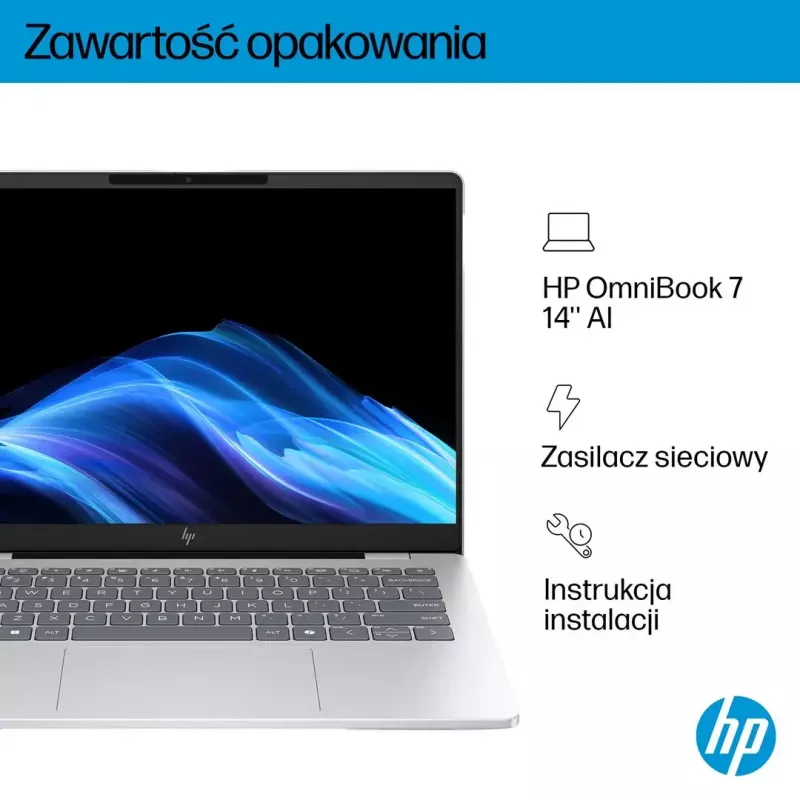 Sülearvuti HP OmniBook 7 AI 14-fr0003nw 14-tolline Intel Core i5 16 GB muutmälu 512 GB SSD
