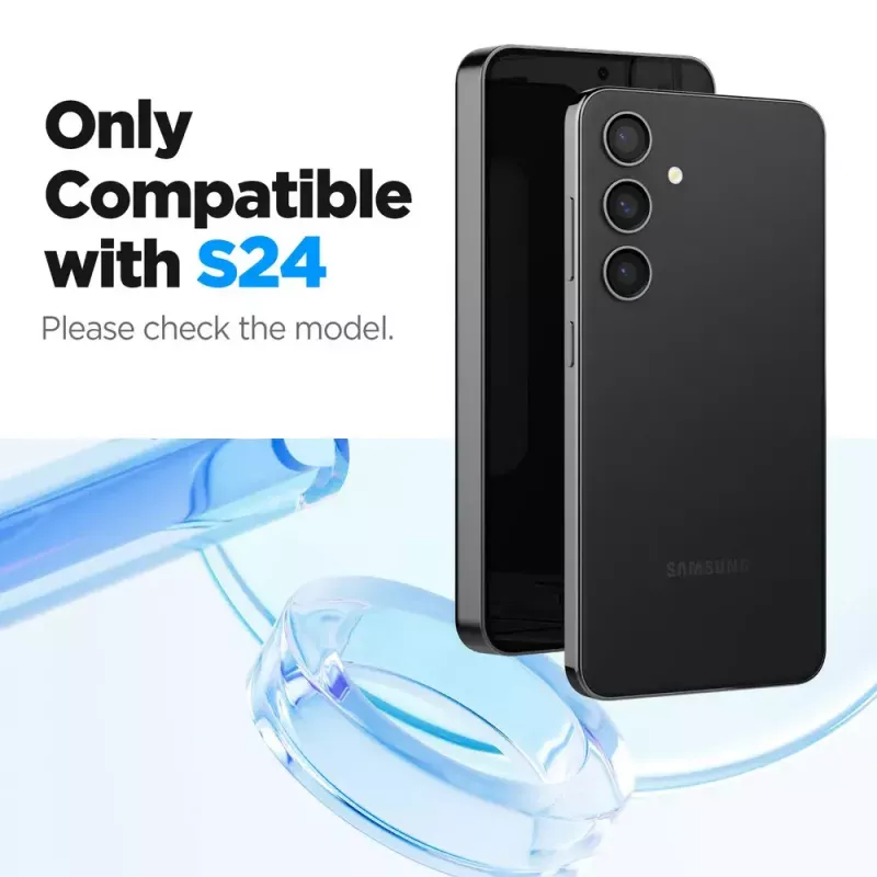 Klaasist ekraanikaitse Spigen Galaxy S24 tolmu- ja kriimustuskindel
