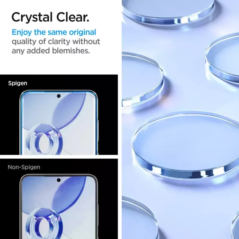Klaasist ekraanikaitse Spigen Galaxy S24 tolmu- ja kriimustuskindel