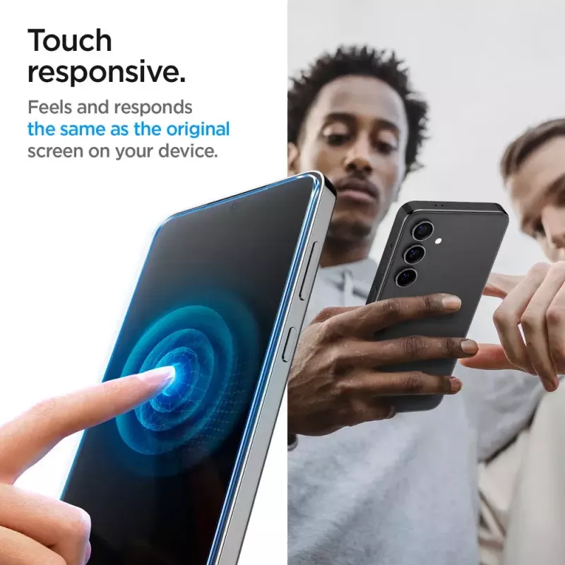 Klaasist ekraanikaitse Spigen Galaxy S24 tolmu- ja kriimustuskindel
