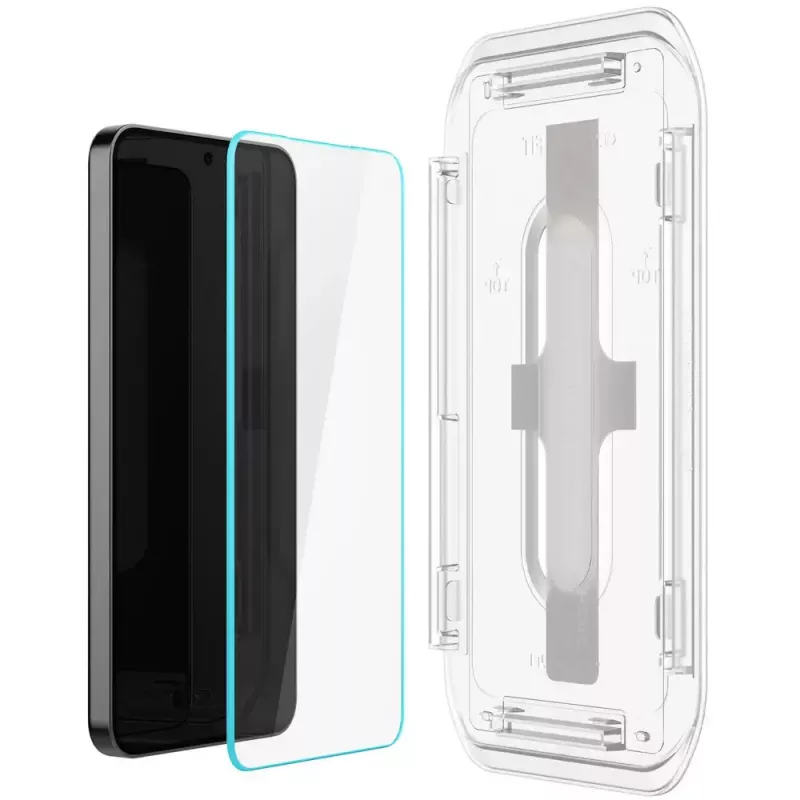 Klaasist ekraanikaitse Spigen Galaxy S24 tolmu- ja kriimustuskindel