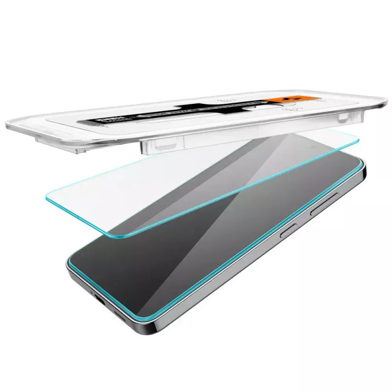 Klaasist ekraanikaitse Spigen Galaxy S24 tolmu- ja kriimustuskindel