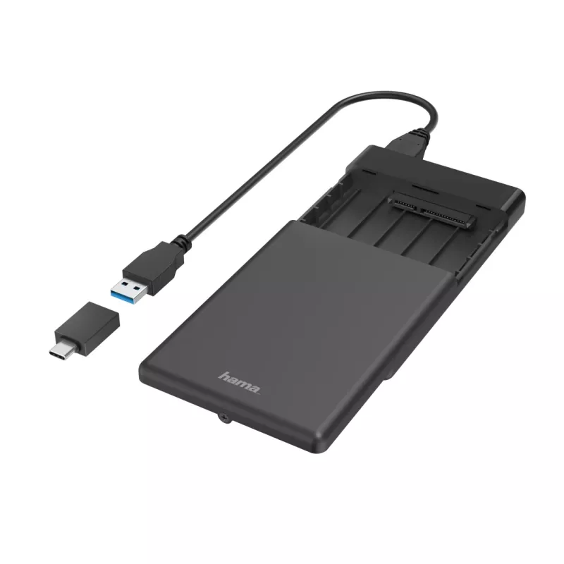 Hama 00200760 salvestusseadme korpus HDD/SSD korpus Must 2,5 tolli