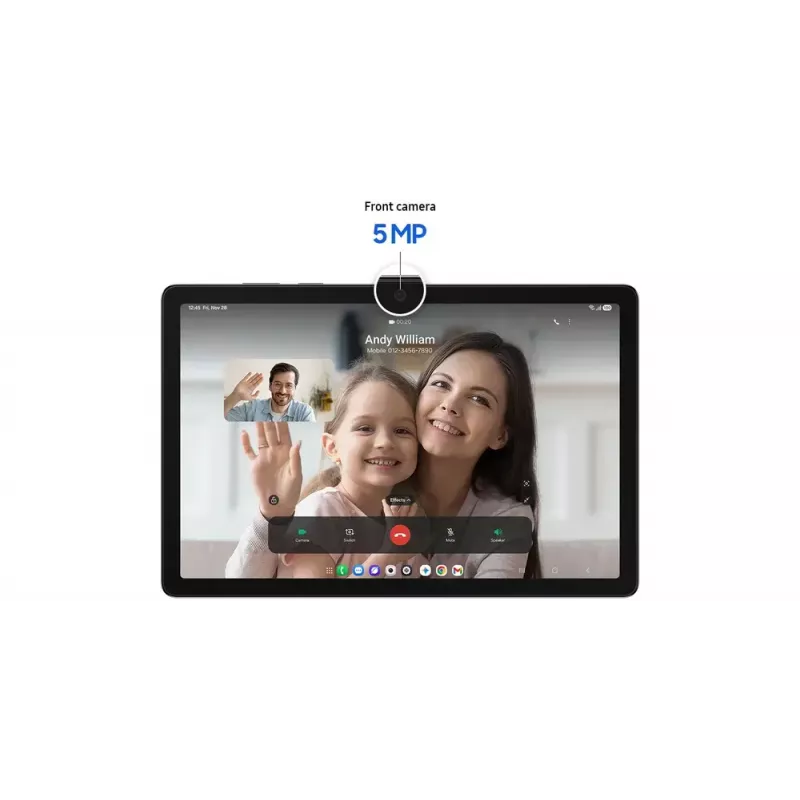 Tahvelarvuti Samsung Galaxy Tab A11+ 5G (11 tolli) — 11-tolline ekraan, 1920x1200, 256 GB, 8 GB muutmälu, 8 MP tagakaamera, 5 MP esikaamera, 5G, IP52, hall