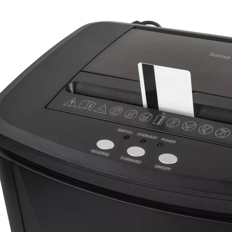 Hama Safe Auto M1200 paberipurustaja Mikrolõik-purustamine 60 dB 22,5 cm Must