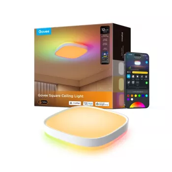 Govee 30 cm RGBWW + RGBIC nutikas laelamp Wi-Fi/Bluetooth 28 W
