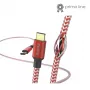 Hama Reflective USB-kaabel USB 2.0 1,5 m USB C punane
