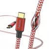 Hama Reflective USB-kaabel USB 2.0 1,5 m USB C punane