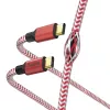 Hama Reflective USB-kaabel USB 2.0 1,5 m USB C punane