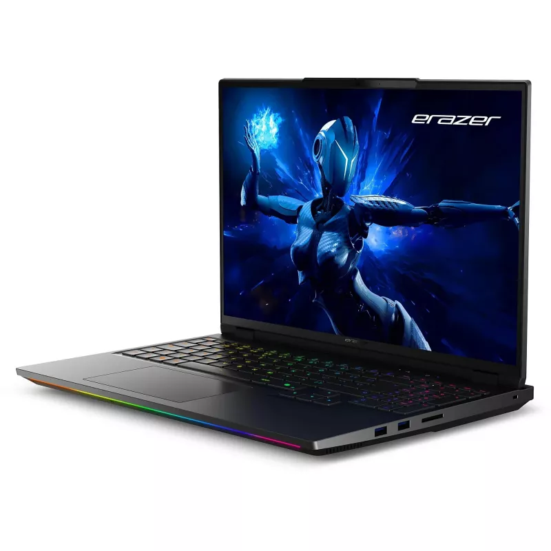 ERAZER Beast 16 X1 Ultimate Intel Core Ultra 9 275HX Sülearvuti 40,6 cm (16 tolli) Quad HD+ 32 GB DDR5-SDRAM 2 TB SSD NVIDIA GeForce RTX 5090 Wi-Fi 6E (802.11ax) Windows 11 Home USA inglise keel Must