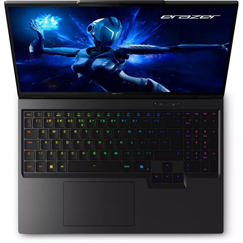 ERAZER Beast 16 X1 Ultimate Intel Core Ultra 9 275HX Sülearvuti 40,6 cm (16 tolli) Quad HD+ 32 GB DDR5-SDRAM 2 TB SSD NVIDIA GeForce RTX 5080 Wi-Fi 6E (802.11ax) Windows 11 Home USA inglise keel Must