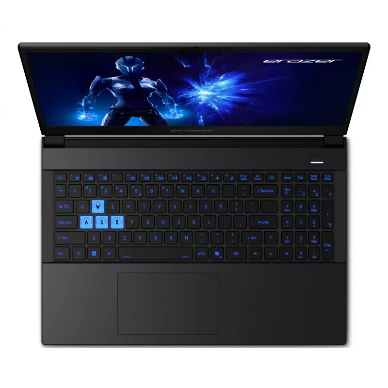 ERAZER Deputy 15 P1 MD62761 Intel Core 7 250H Sülearvuti 39,6 cm (15,6 tolli) Full HD 16 GB DDR5-SDRAM 1 TB SSD NVIDIA GeForce RTX 5060 Wi-Fi 6E (802.11ax) Windows 11 Home USA inglise keel Must