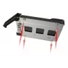Ajamišahti paneel Icy Dock MB991TRAY-B must hõbedane