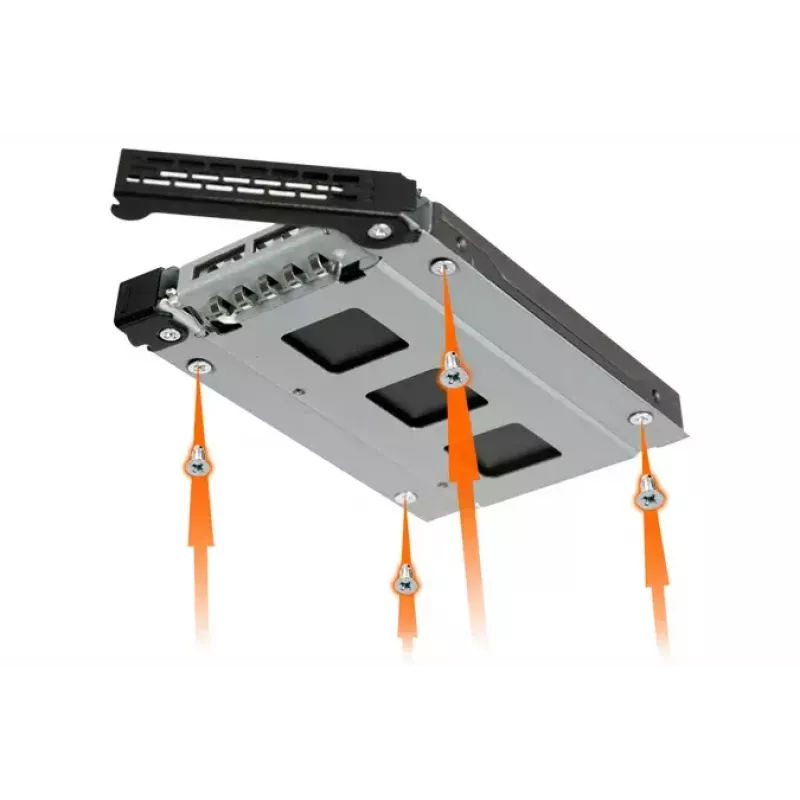 Kõvakettasahtli paneel Icy Dock MB992TRAY-B Must Hõbedane