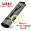 Kanguru SS3™ SuperSpeed USB3.0 64 GB | turvaline mälupulk | füüsiline kirjutuskaitse lüliti | Windowsi „Ready Boost“ ühilduvus | lihtne draiveriteta seadistus | ühenda ja kasuta