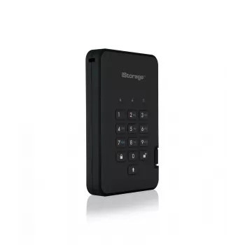 iStorage diskAshur² HDD 500GB Must | Secure Portable Hard Drive |AES-XTS 256-bit Hardware Encryption | PIN protected | OS & Platform Independent | TAA Compliant |Brute force hack defence | Dust/Water Resistant