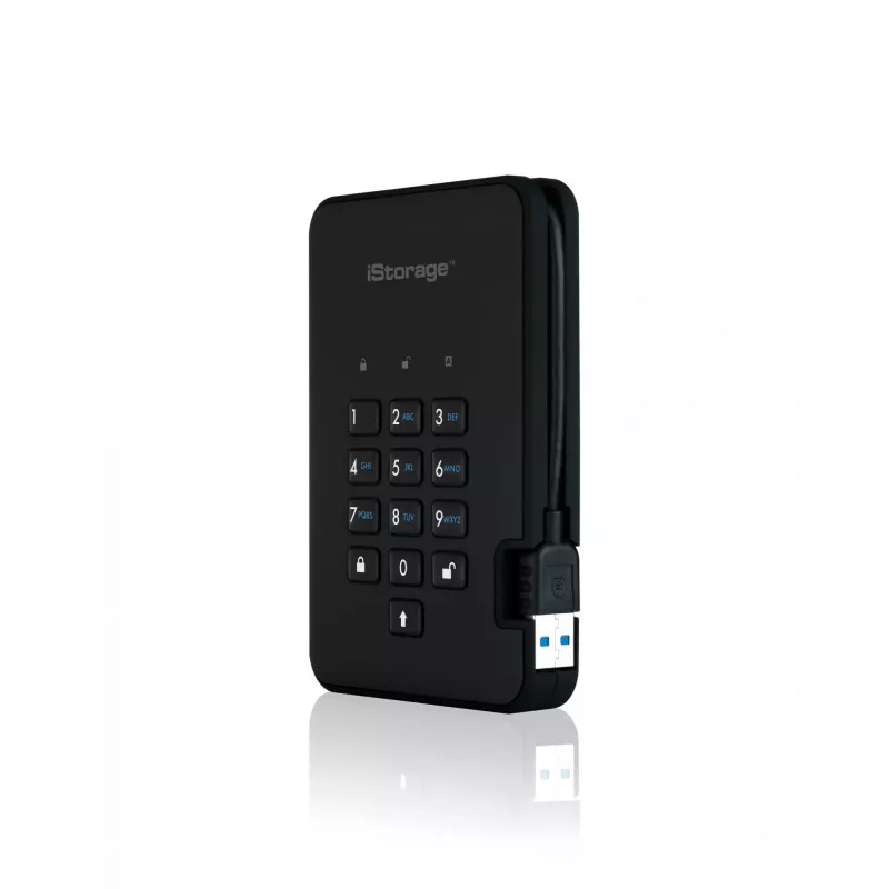 HDD iStorage 2TB USB 3.2 diskAshur2 Must IS-DA2-256-2000-B