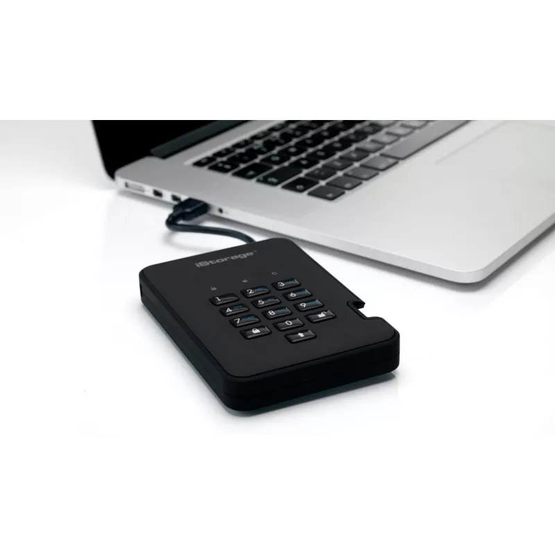 HDD iStorage 2TB USB 3.2 diskAshur2 Must IS-DA2-256-2000-B