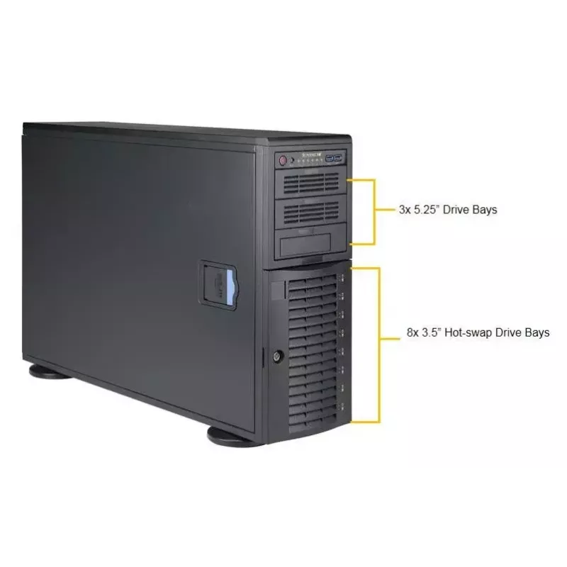 Arvutikorpus Supermicro SuperWorkstation 7049A-T Rack 4U Must