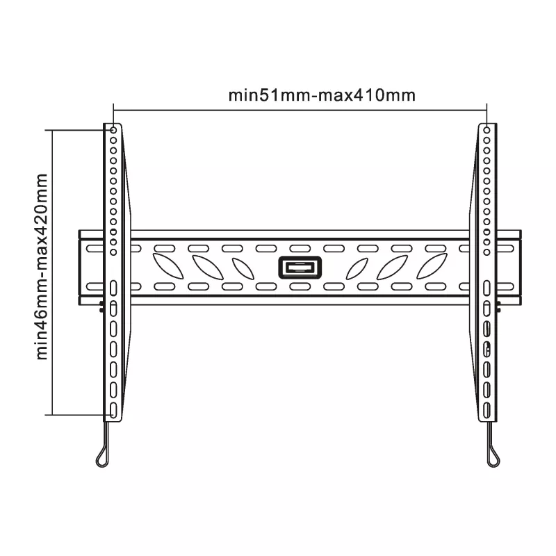 InLine Seinakinnitus TFT / LED / Plasma 81–140 cm 32 tolli – 55 tolli max 50 kg