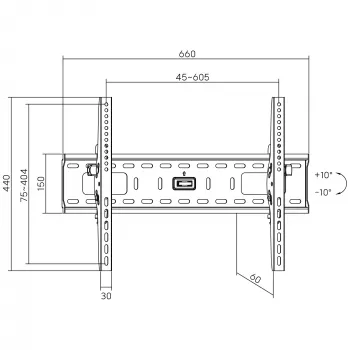 Seinakinnitus InLine 23117A TFT LED Plasma 32-70 tolli