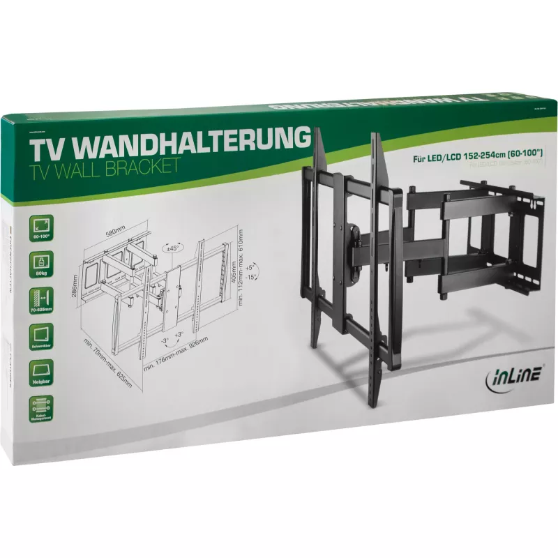 TV seinakinnitus InLine 23111A TFT LCD LED Plasma 60-100 tolli