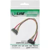 InLine SATA Data + Toitekaabel SATA 6Gb/s isane / emane 0.50m