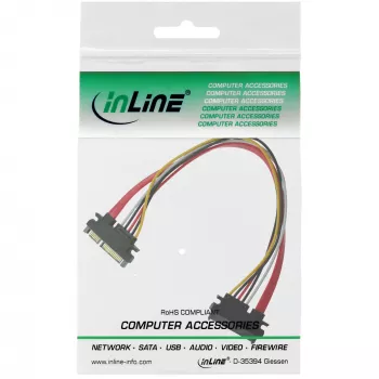 InLine SATA Data + Toitekaabel SATA 6Gb/s isane / emane 0.50m
