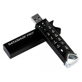 iStorage datAshur PRO2 128 GB | Turvaline välkmäluseade | FIPS 140-2 tase 3 sertifitseeritud | AES-XTS 256-bitine riistvaraline krüpteerimine | Parooliga kaitstud | Tolmu-/veekindel |