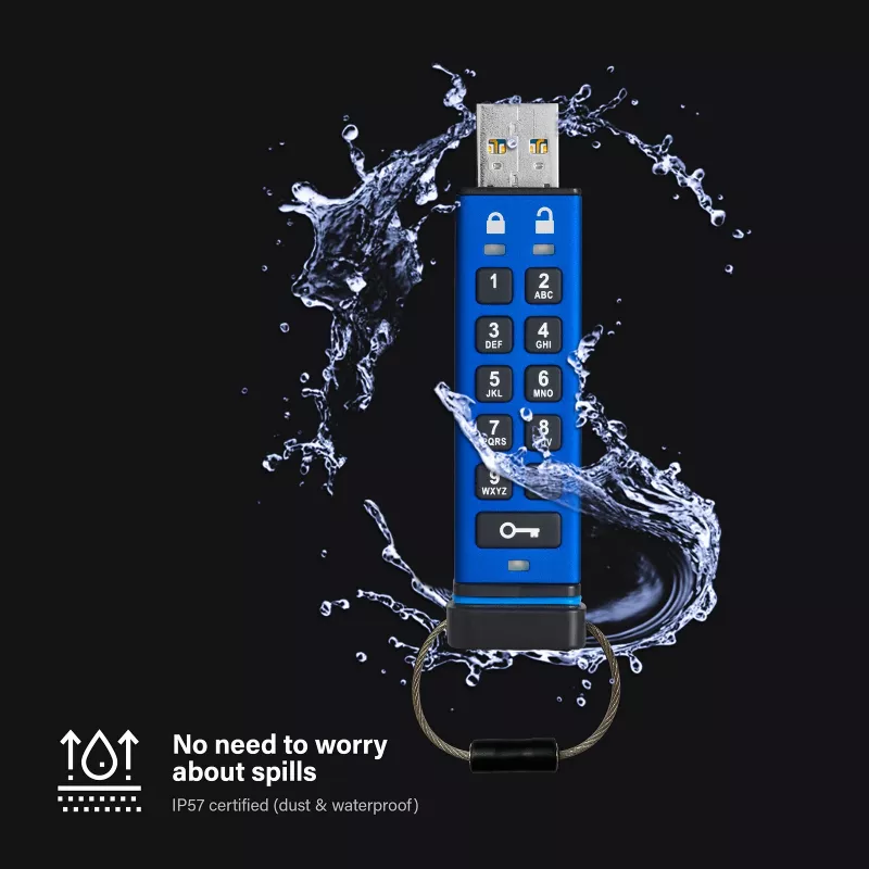 USB-mälupulk iStorage 128 GB USB Type-A IS-FL-DA3-256-128