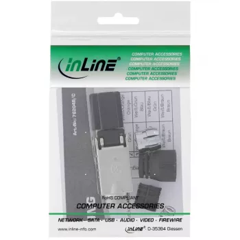 InLine RJ45 pistik Cat.8.1 2000MHz, paigaldatav kohapeal, varjestatud, kruvikorgiga
