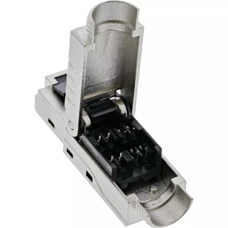InLine RJ45 pistik Cat.8.1 2000MHz, paigaldatav kohapeal, varjestatud, kruvikorgiga