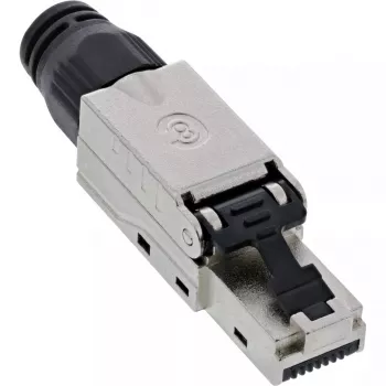 InLine RJ45 pistik Cat.8.1 2000MHz, paigaldatav kohapeal, varjestatud, kruvikorgiga
