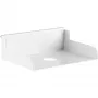 InLine väike valge Slatwall riiul 180mm x 120mm x 55mm