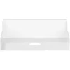 InLine väike valge Slatwall riiul 180mm x 120mm x 55mm