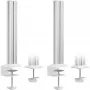 InLine sammas 23181B, alumiinium, valge, kõrgus 43 mm, komplekt 2 tk