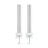 InLine sammas 23181B, alumiinium, valge, kõrgus 43 mm, komplekt 2 tk