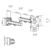 InLine Slatwall monitorivaru pikk valge 8 kg 17 tolli