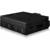 U.2 SlimSAS-i NVMe adapterkorpus, icy dock ToughArmor MB105VP-B, PCIe 4.0, toetab 2x 2,5-tollist draivi, 1x 5,2-tolline pesa