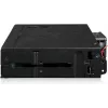 U.2 SlimSAS-i NVMe adapterkorpus, icy dock ToughArmor MB105VP-B, PCIe 4.0, toetab 2x 2,5-tollist draivi, 1x 5,2-tolline pesa