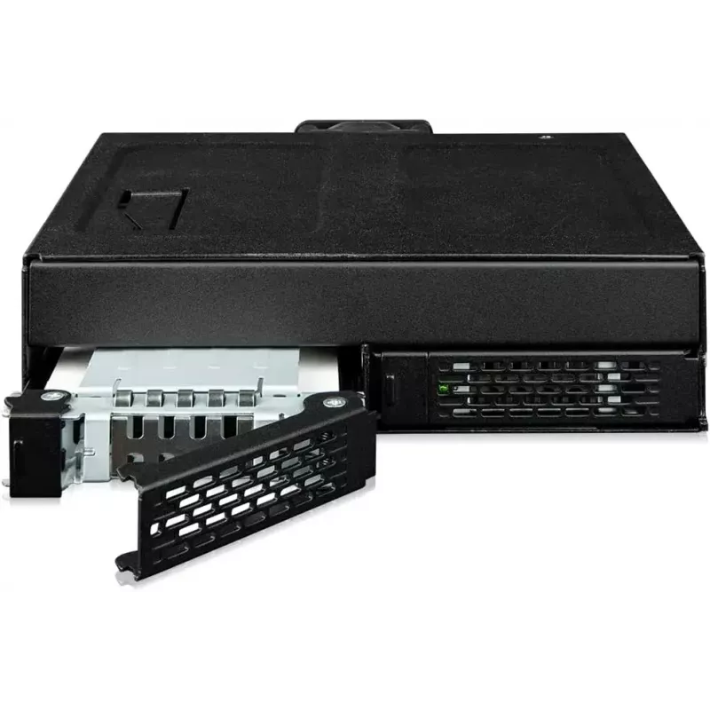 U.2 SlimSAS-i NVMe adapterkorpus, icy dock ToughArmor MB105VP-B, PCIe 4.0, toetab 2x 2,5-tollist draivi, 1x 5,2-tolline pesa
