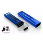 iStorage datAshur PRO+C 512GB | FIPS 140-3 Level 3 sertifitseeritud | Turvaline USB USB-C mälupulk | AES-XTS 256-bitine riistvaraline krüpteerimine | PIN-kaitsega | Type C-A adapter kaasas