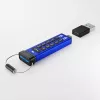 iStorage datAshur PRO+C 512GB | FIPS 140-3 Level 3 sertifitseeritud | Turvaline USB USB-C mälupulk | AES-XTS 256-bitine riistvaraline krüpteerimine | PIN-kaitsega | Type C-A adapter kaasas