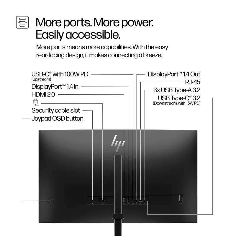 HP Series 5 Pro 27-tolline QHD USB-C monitor - 527pu