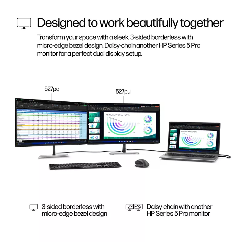 HP Series 5 Pro 27-tolline QHD USB-C monitor - 527pu