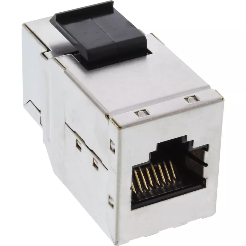 InLine RJ45 Keystone moodul emane-emane SNAP-In Cat.6A STP